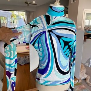 Emilio Pucci vintage very rare silk top